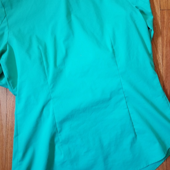 Worthington 3/4 Sleeve Career Blouse Green Medium - Picture 7 of 7
